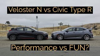 Honda Civic Type R vs Hyundai Veloster N ― 2019 Hot Hatchback Battle [upl. by Ginnifer802]