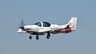 Grob G120TP Prefect T1 Qinetiq Empire Test Pilots School arrival at RAF Fairford RIAT 2018 AirShow [upl. by Thielen782]