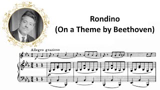 Fritz Kreisler  Rondino on a Theme by Beethoven w Score [upl. by Alomeda260]