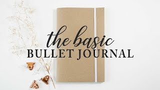 Basic DIY Bullet Journal  Solid Pages Pockets and Dot Grid [upl. by Eimmit498]