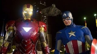 Iron Man amp Captain America vs Loki  Fight Scene  The Avengers 2012 Movie Clip HD [upl. by Nnayt]