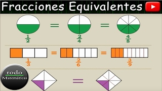 Fracciones Equivalentes  Entender Fracciones  Introducción a Fracciones [upl. by Balac]