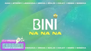 BINI  Na Na Na Karaoke [upl. by Kelson]