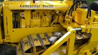 Caterpillar D2 D4 detailed starting sequence [upl. by Mcallister]