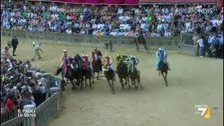 🐎 Palio di Siena 4 Luglio 2024 Onda  diretta La7 📺 Telecronaca Pierluigi Pardo 🎙️ [upl. by Selemas]