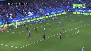 Deportivo vs Barcelona 12 Lucas Perez GOAL HD 2018 [upl. by Eruza75]