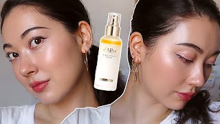 DALBA SPRAY SERUM REVIEW ✨ Simple  Quick AM Routine GlowSerum [upl. by Nitsrek604]