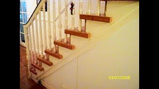 STAIR MAKE OVER INSTALLING LAMINATE FLOORING ON STAIRSLAMINATE STAIRS ★★★★★ [upl. by Britton]