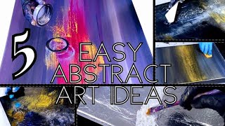 CREATIVE amp UNIQUE Abstract Art IDEAS with Texture  Acrylic Painting for Beginners 381 [upl. by Naleek]