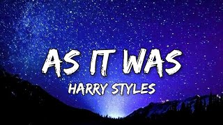 Harry Styles  As It Was Lyrics [upl. by Warrick]