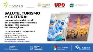 Presentazione dei bandi del progetto PNRRNODES dedicati alle imprese del Mezzogiorno [upl. by Ttebroc]