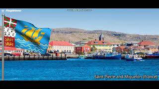 Saint Pierre and Miquelon Flag and Territorial Anthem [upl. by Goulden]