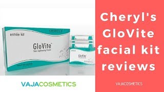 CherylS Glovite Skin Lightening Facial Kit Reviews  Unboxing [upl. by Adlesirg608]