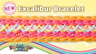 NEW Excalibur Rainbow Loom Bracelet Tutorial by Angelynn TutorialsByA™  Advanced Level Design [upl. by Pennington16]