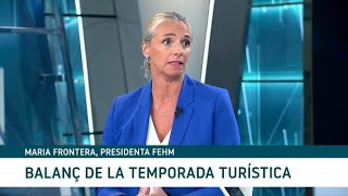 Maria Frontera presidenta de la FEHM demana que sacabi amb el lloguer vacacional en plu [upl. by Aniwde]