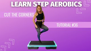 Step Aerobics For Beginners  Step by step  Cut the Corners [upl. by Ttayw]