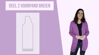 Zo brei je het voorpand van dit vest [upl. by Yarb]