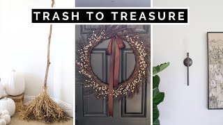 TRASH TO TREASURE DIY FALL INSPIRED HOME DECOR PROJECTS [upl. by Victoria851]