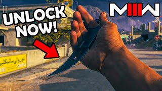 Unlock the New KARAMBIT Knife EARLY in MW3 [upl. by Taimi980]