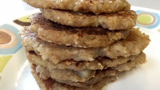 TORTITAS DE MANZANA AVENA Y TRIGO  Recetas Nutritivas para Bebés y Niños  HechoxMama [upl. by Mailliw770]