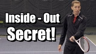 How to Hit Inside Out  Tennis Groundstroke Lesson  Forehand and Backhand Instruction [upl. by Couhp603]