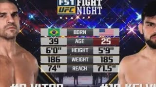 Vitor Belfort vs Kelvin Gastelum Luta completa  UFC [upl. by Hrutkay]