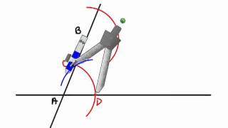 Geometry  Constructions 6  Parallel Lines by Corresponding Angles [upl. by Ambros]