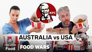 US vs Australia KFC  Food Wars  Insider Food [upl. by Abdel]