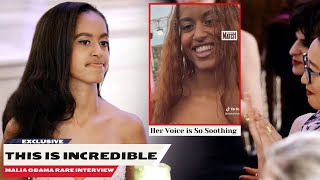 Malia Obamas Voice Stunned Everyone At Rare Red Carpet Interview — And She Made It [upl. by Nogras]