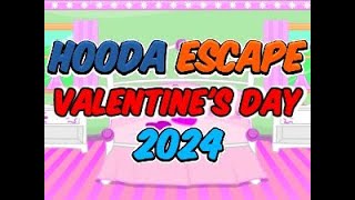 Hooda Escape Valentines Day 2024  Walkthrough  Hints  Cheats [upl. by Gnuj]