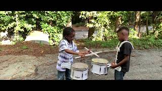 The Baby Boy Drummers Friendly Snare Drum Battle With Atlanta Drum Academy [upl. by Sudnak105]