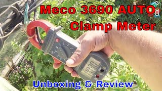 Meco 3690 AUTO Clamp Meter Unboxing amp Review 600A ACDC amp AutoManual Digital Clamp Meter [upl. by Yrod]