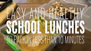 Easy And Healthy School Lunches Ideas To Pack In Less than 10 Minutes nutfree amp meatless lunches [upl. by Akirahs]