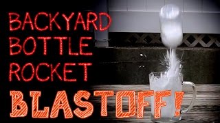 How to make easy water bottle rocket using AlkaSeltzer [upl. by Reseta]