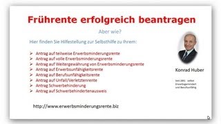 Frührente erfolgreich beantragen aber wie Video [upl. by Redna]