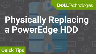 PowerEdge How to physically replace a HDD QuickTips [upl. by Ajnat]