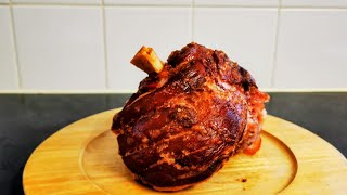 Schweinshaxe Roasted Ham Hock A Wet Cured amp Roasted Pork Shank Peasant Food SRP hamhock [upl. by Ameehsat]