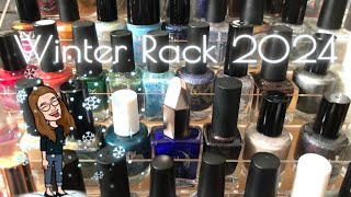 Winter Nail Polish Rack 2024  nailpolish [upl. by Nytsirt]