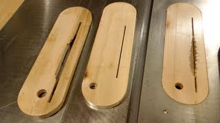 Making zero clearance table saw inserts [upl. by Frederich]