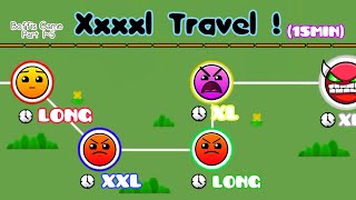 XXXXL TRAVEL 15Min With 5 Stages  Geometry Dash 21  Boffis Game All Part 15  Boffis123 [upl. by Boothe232]