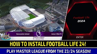 TTB FOOTBALL LIFE 24 INSTALL TUTORIAL  HOW TO ADD STADIUMS AND MORE  TESTING MASTER LEAGUE [upl. by Eidas]