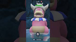 Shiny Slowking in Pokemon Violet paldea johto pokemonscarletviolet shiny slowking [upl. by Ahsirtal]