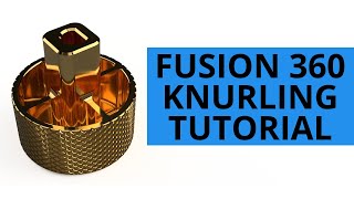 How to Knurl a Knob in Fusion 360 [upl. by Cressi]