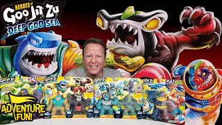 Heroes of Goo Jit Zu Deep Sea Goo Tidal Smash Thrash VS Hammerhook amp More Adventure Fun Toy review [upl. by Oranneg377]