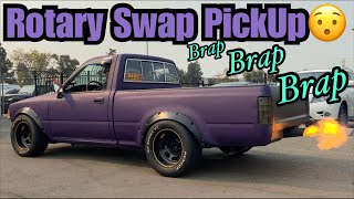 Rotary Swapped Pick Up Truck This Thang Was Brappin [upl. by Agee952]