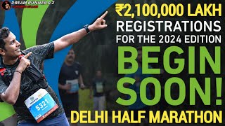 VEDANTA DELHI HALF MARATHON 20 OCT 2024 ₹2100000 LAKH [upl. by Rexferd]