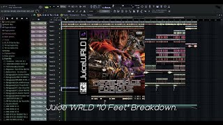 How quot10 Feetquot By Juice WRLD was Created Unofficial Breakdowns 14 Vocals Included [upl. by Sofko]