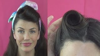 HOW TO roll VICTORY ROLLS 6 DIFFERENT ways  Fitfully Vintage [upl. by Koppel]