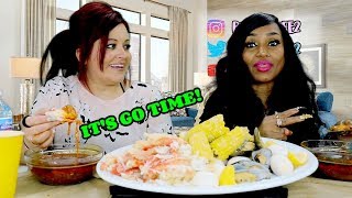 Deshelled Seafood Boil with the Sauce Queen [upl. by Rugen336]