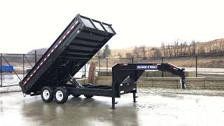 Sure Trac 8x16 Gooseneck Deckover Dump Trailer 14000 GVW  ST9616HLODODGN160 [upl. by Beltran651]